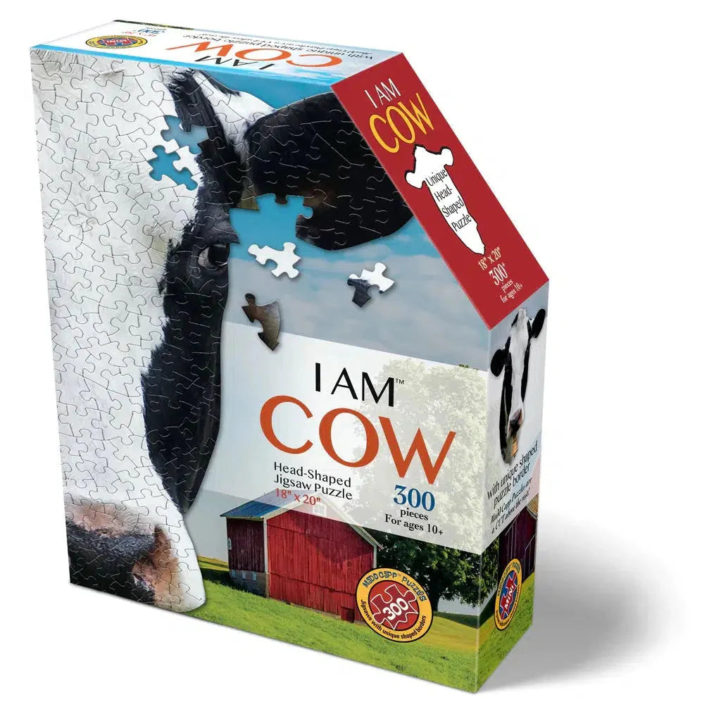 I Am Cow 300 Piece Head Shaped Jigsaw Puzzle Madd Capp