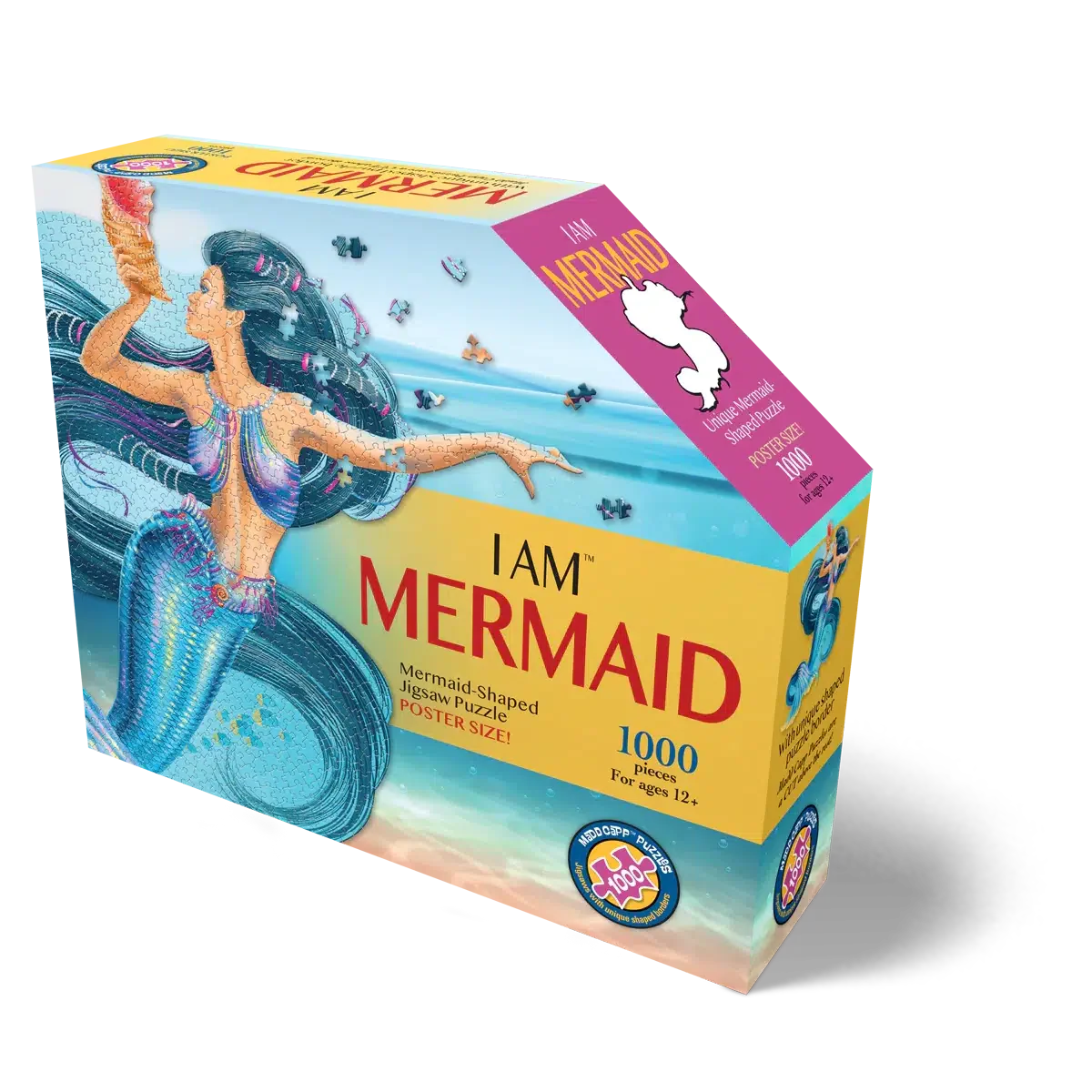 I Am Mermaid 1000 Piece Unique Shaped Jigsaw Puzzle Madd Capp