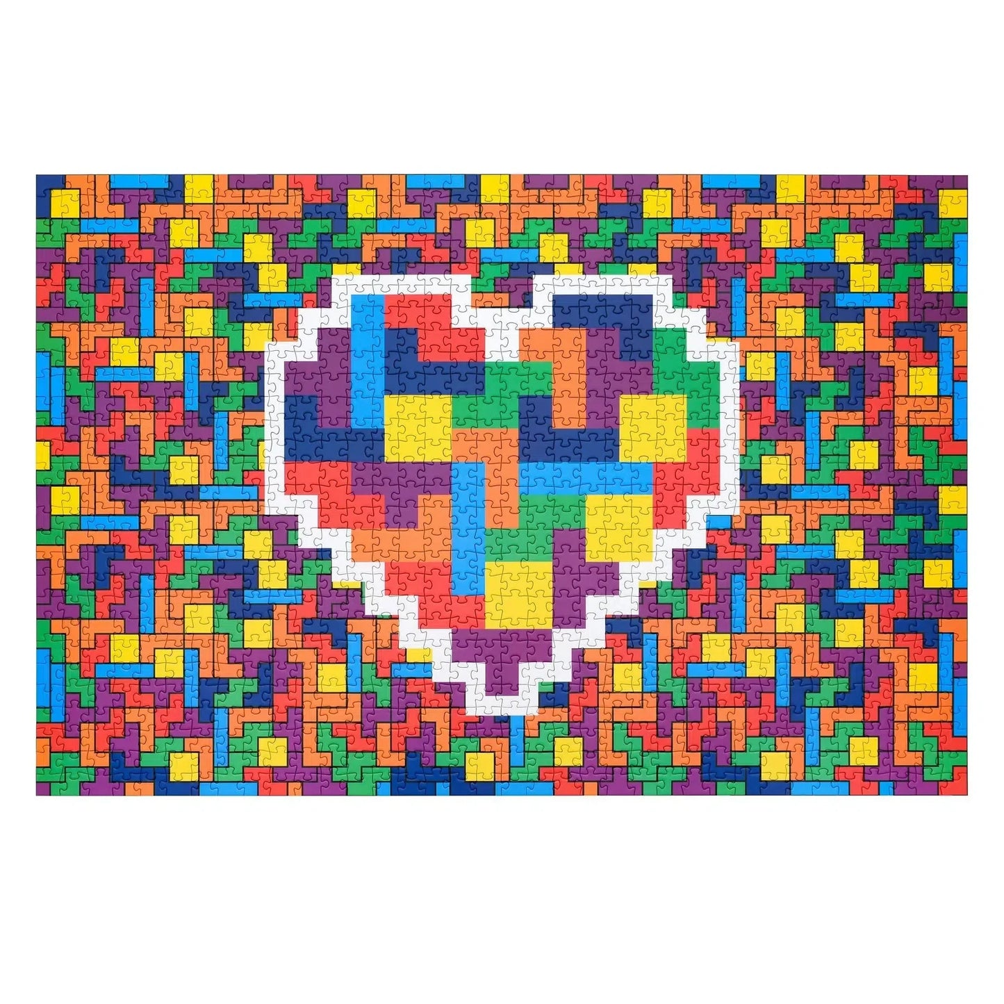 I ❤️ Tetris® 1000 Piece Premium Jigsaw Puzzle Blue Kazoo Puzzle Merchant