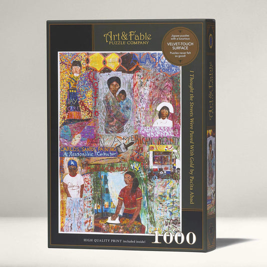 I thought the Streets Were Paved with Gold 1000 Piece Premium Jigsaw Puzzle Art & Fable Puzzle Merchant