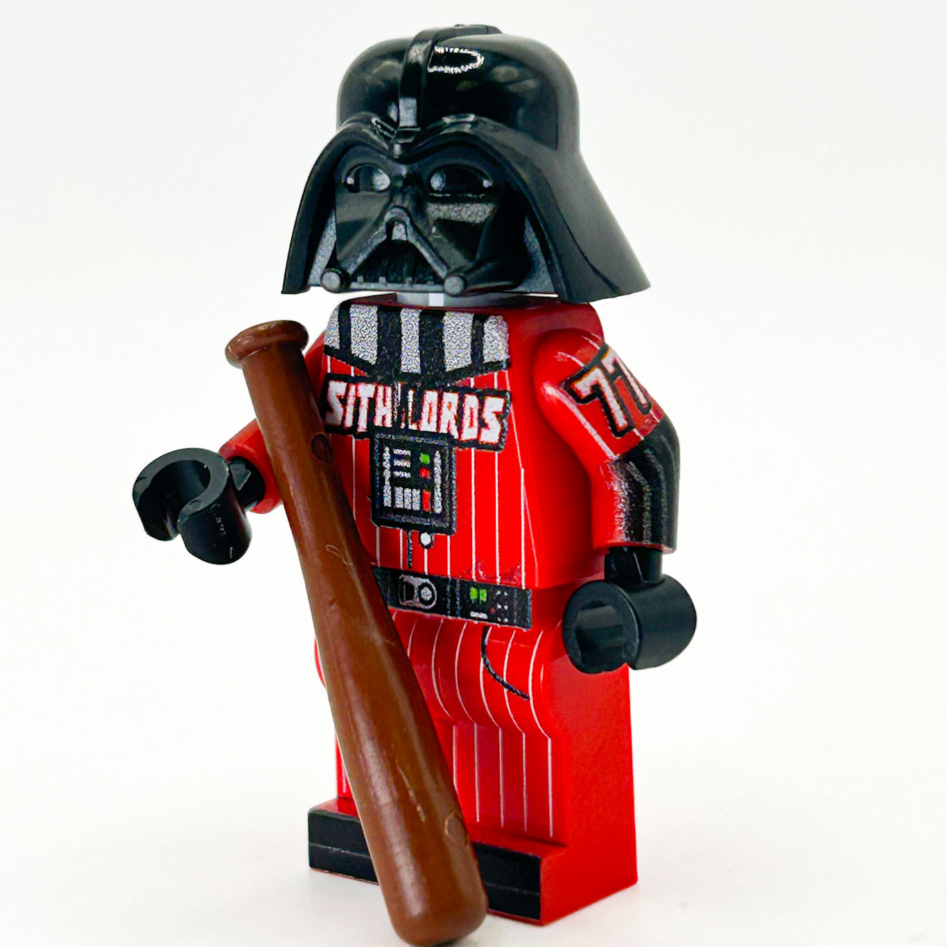 B3 Customs® May 4th Exclusive Baseball Darth Vader Minifig made using LEGO parts B3 Customs