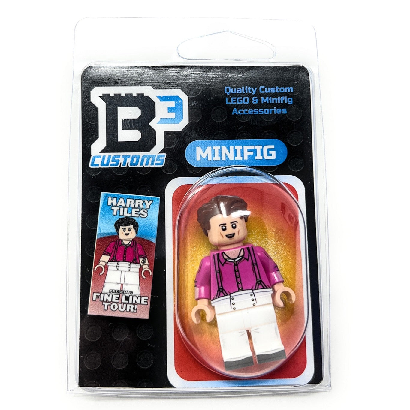 Harry Tiles Custom Musician Minifig w/ Concert Poster (Fine Line Tour) B3 Customs