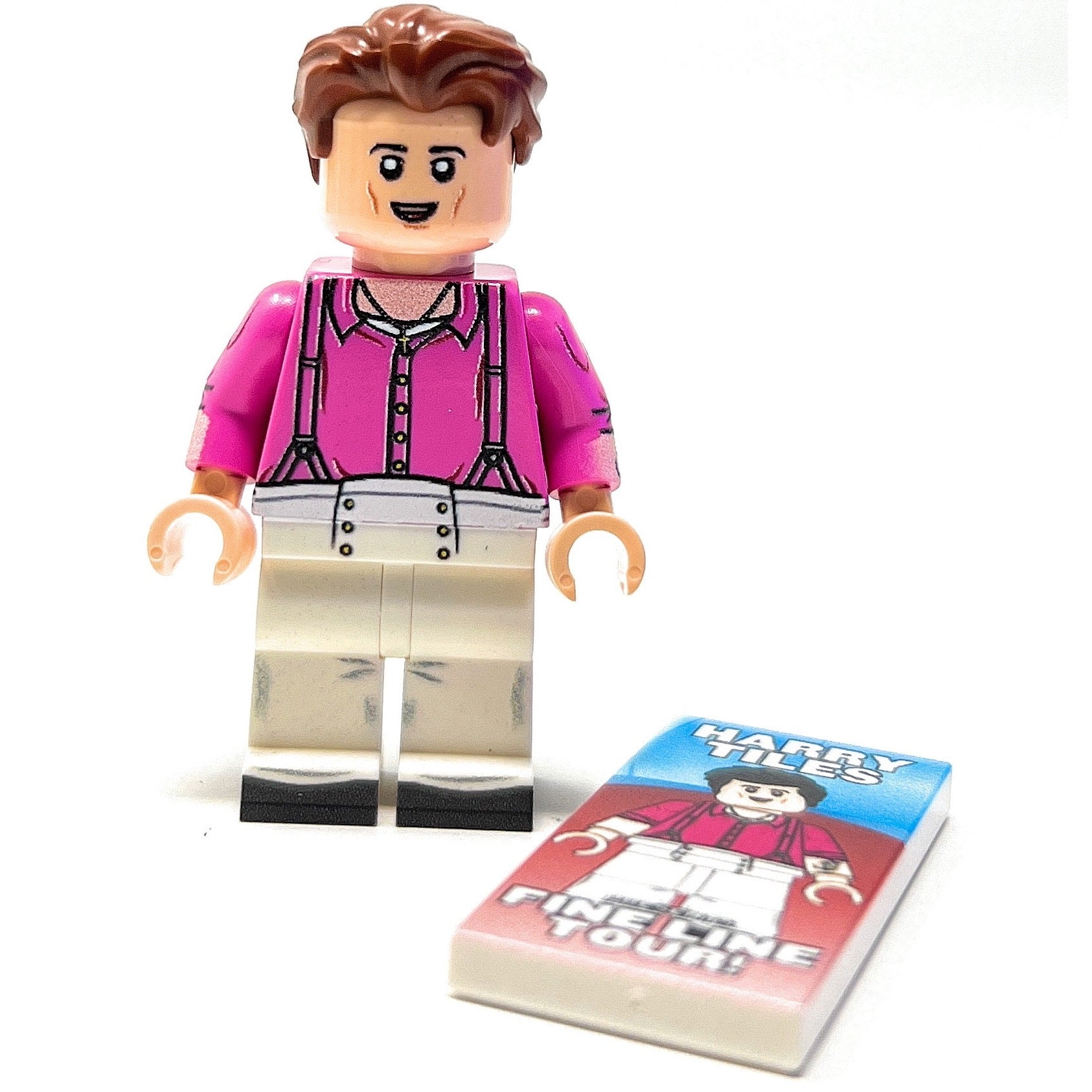 Harry Tiles Custom Musician Minifig w/ Concert Poster (Fine Line Tour) B3 Customs