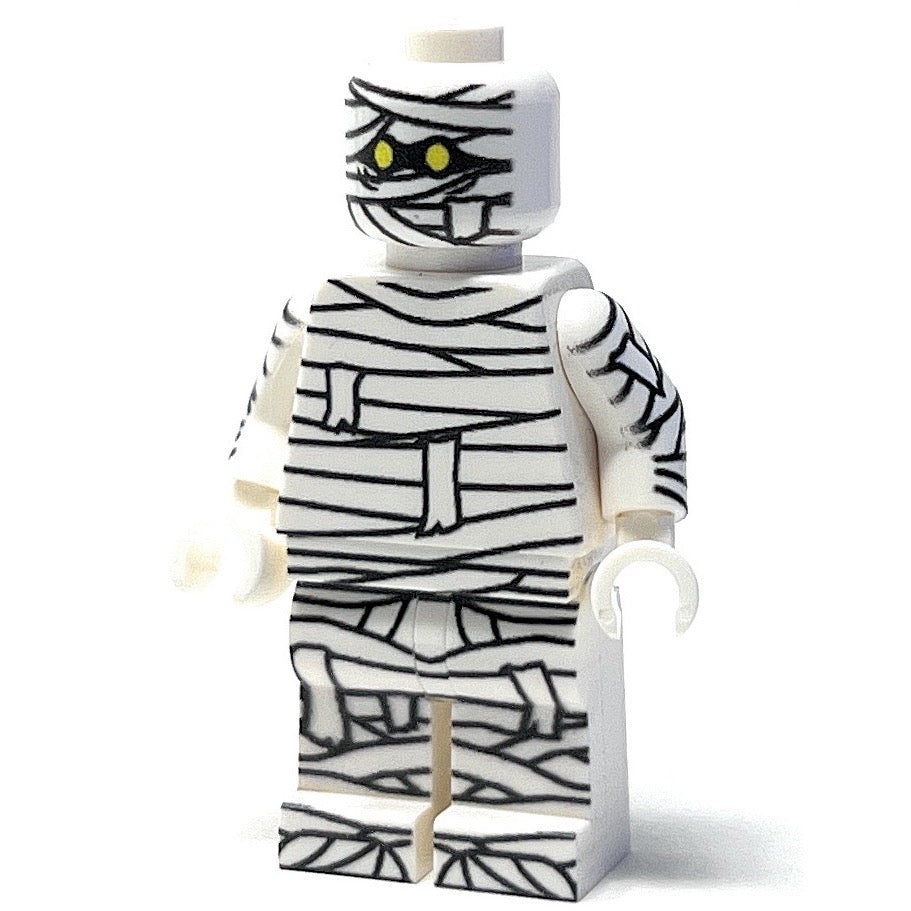 Halloween Mummy Minifig made using LEGO parts B3 Customs