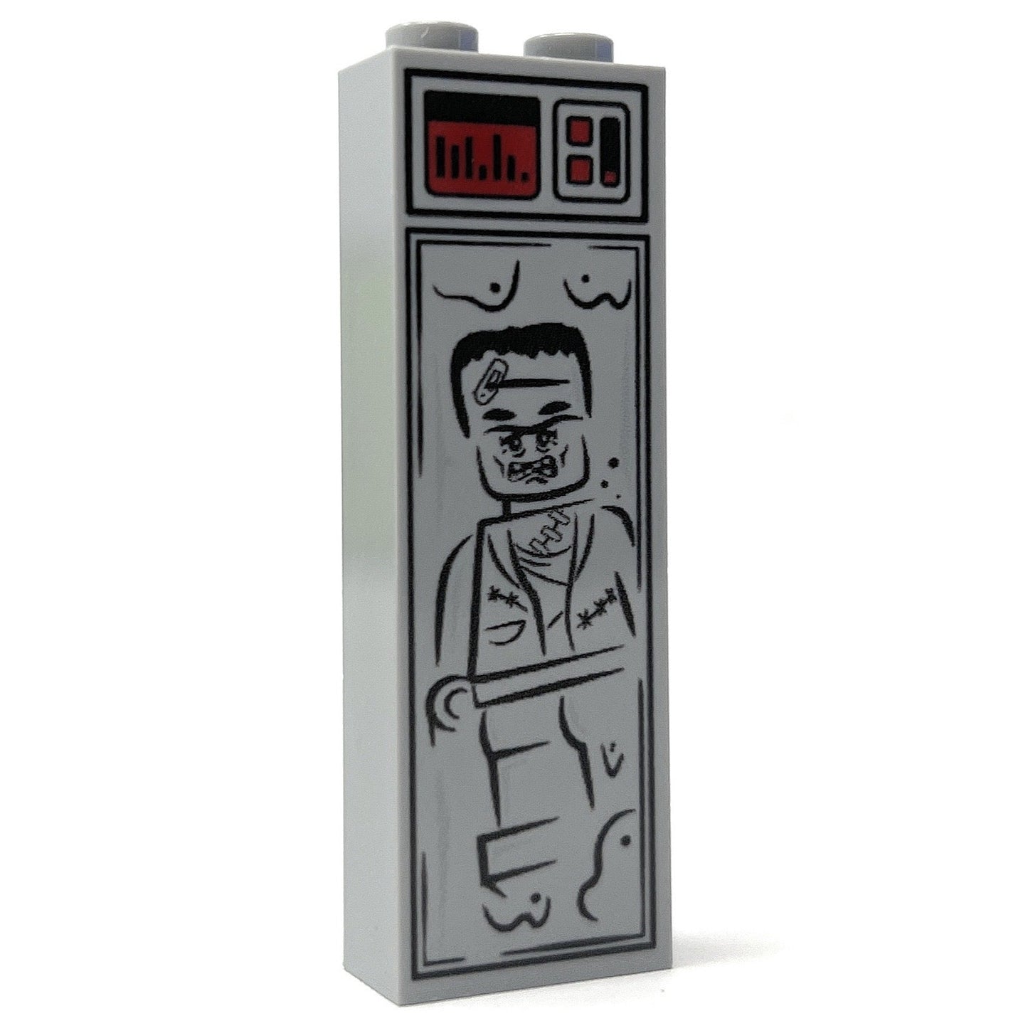 Frankenstein's Monster (Halloween) in Carbonite (1x2x5 Brick) - B3 Customs B3 Customs