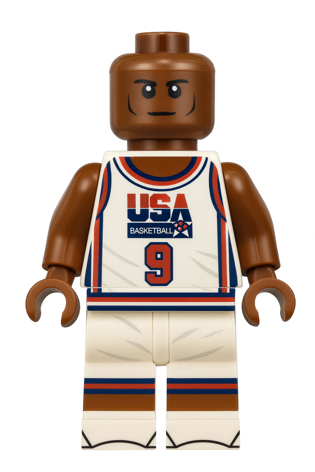 MJ #9 USA Olympics Basketball Player Minifig B3 Customs
