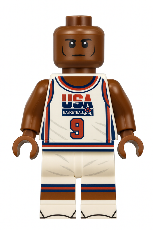 MJ #9 USA Olympics Basketball Player Minifig B3 Customs