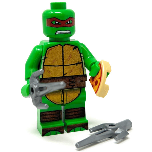 Raph Red Fighter Turtle - Custom Minifig made using LEGO parts B3 Customs