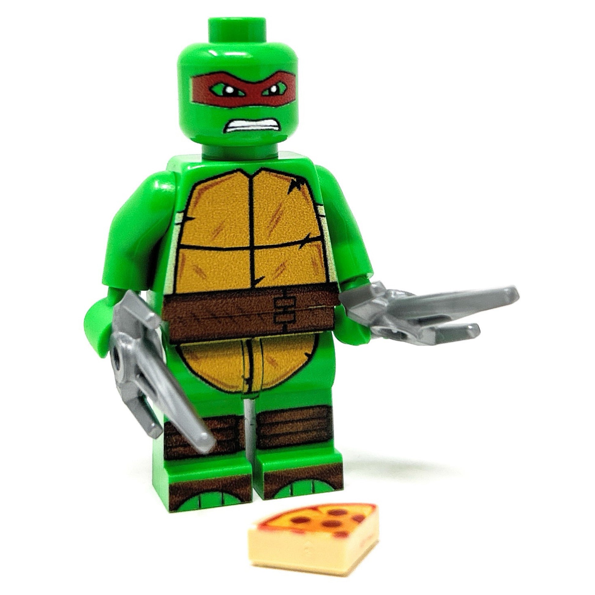 Raph Red Fighter Turtle - Custom Minifig made using LEGO parts B3 Customs