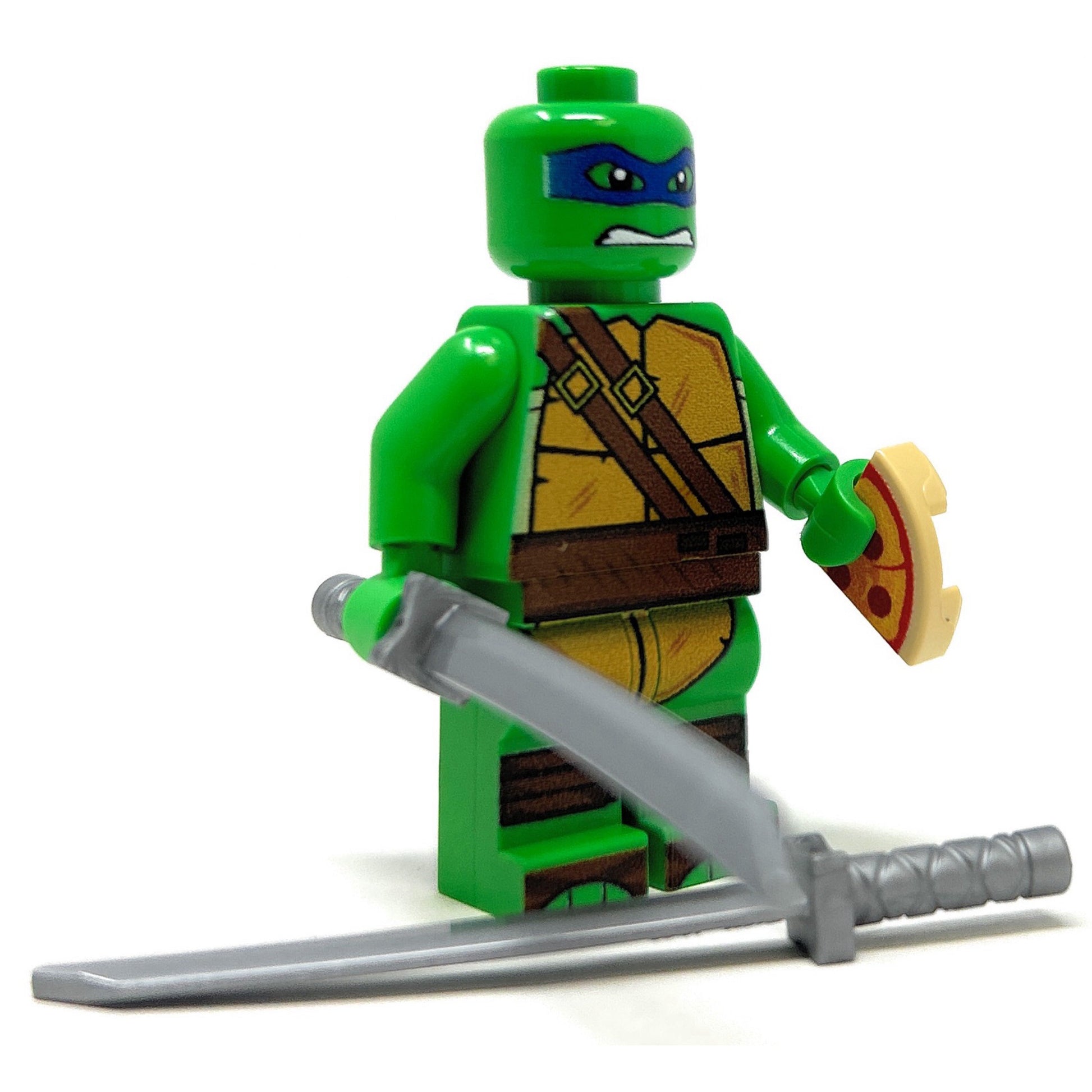 Leo Blue Fighter Turtle - Custom Minifig made using LEGO parts B3 Customs