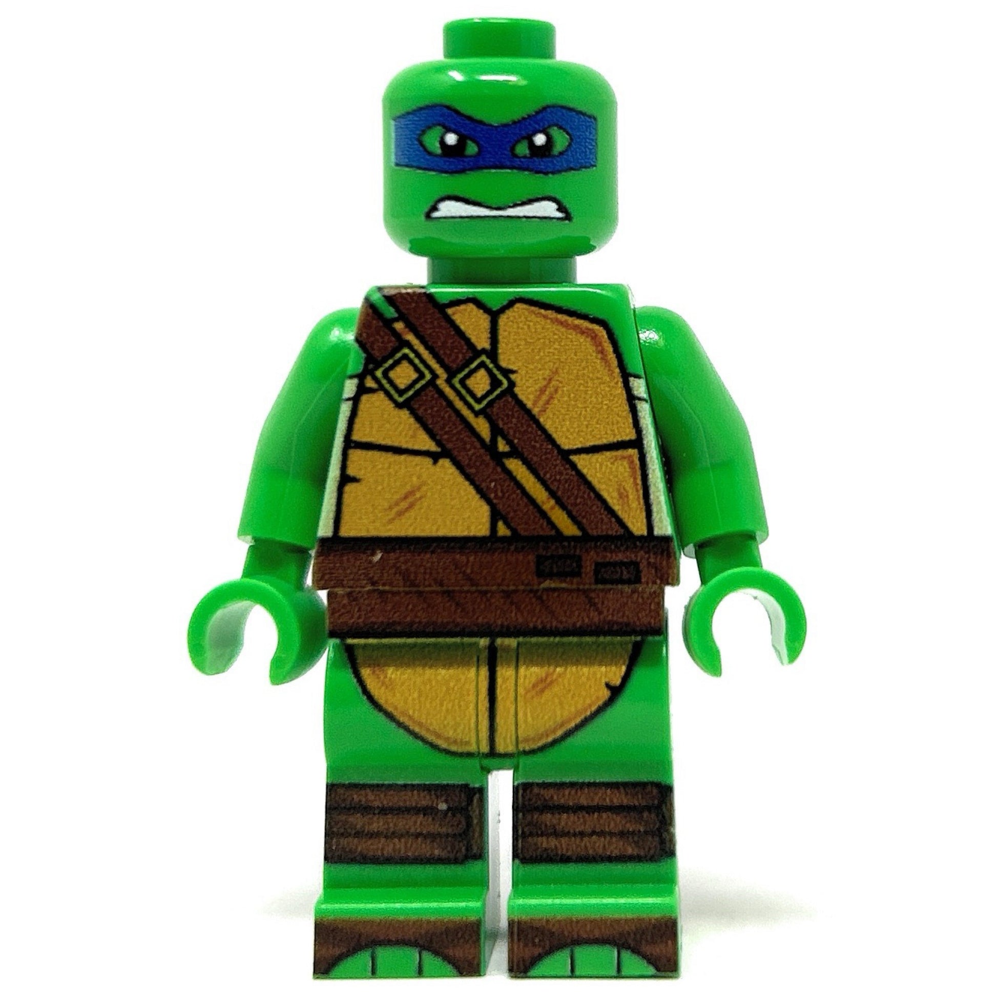 Leo Blue Fighter Turtle - Custom Minifig made using LEGO parts B3 Customs