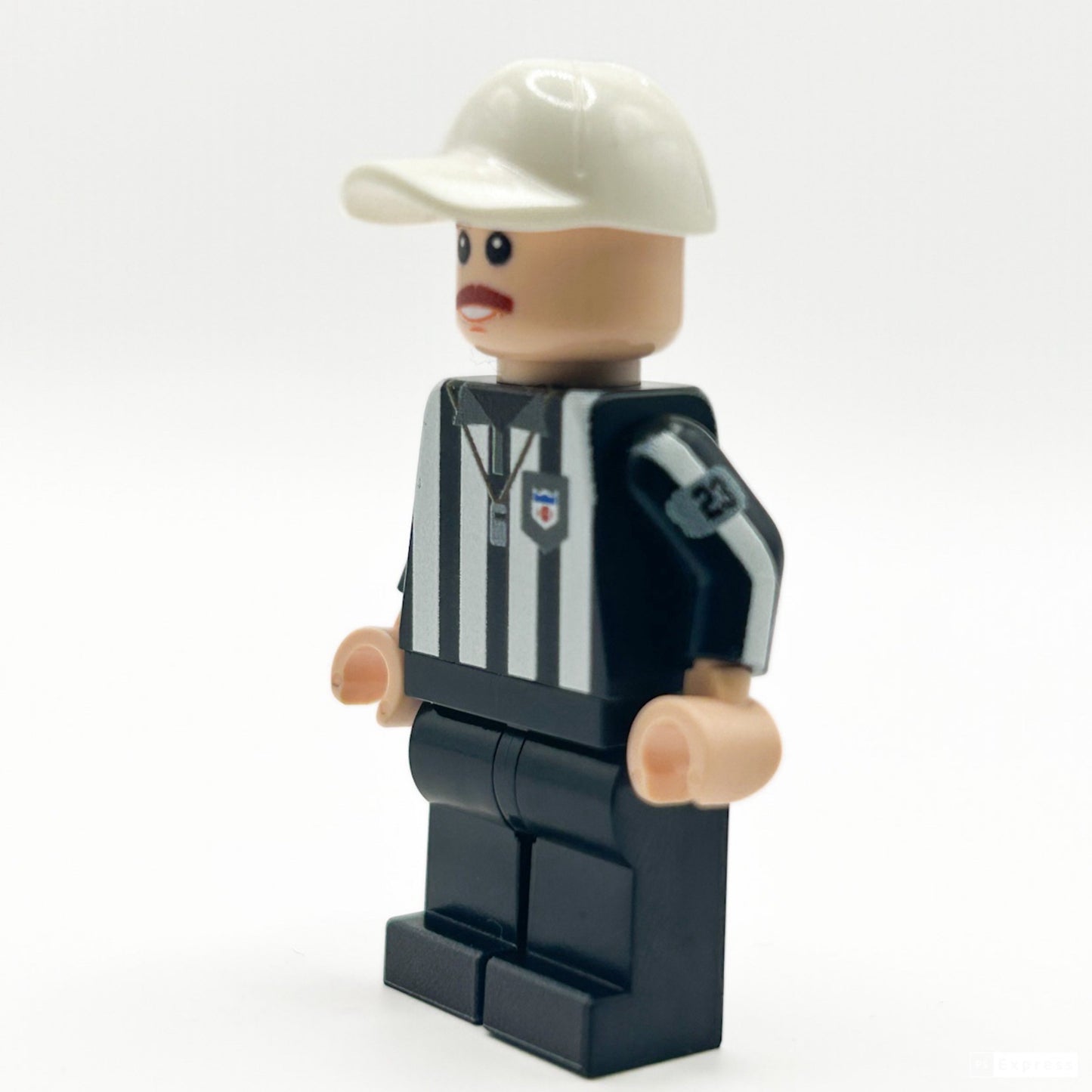 Football Referee Custom Minifig made with LEGO parts - B3 Customs B3 Customs