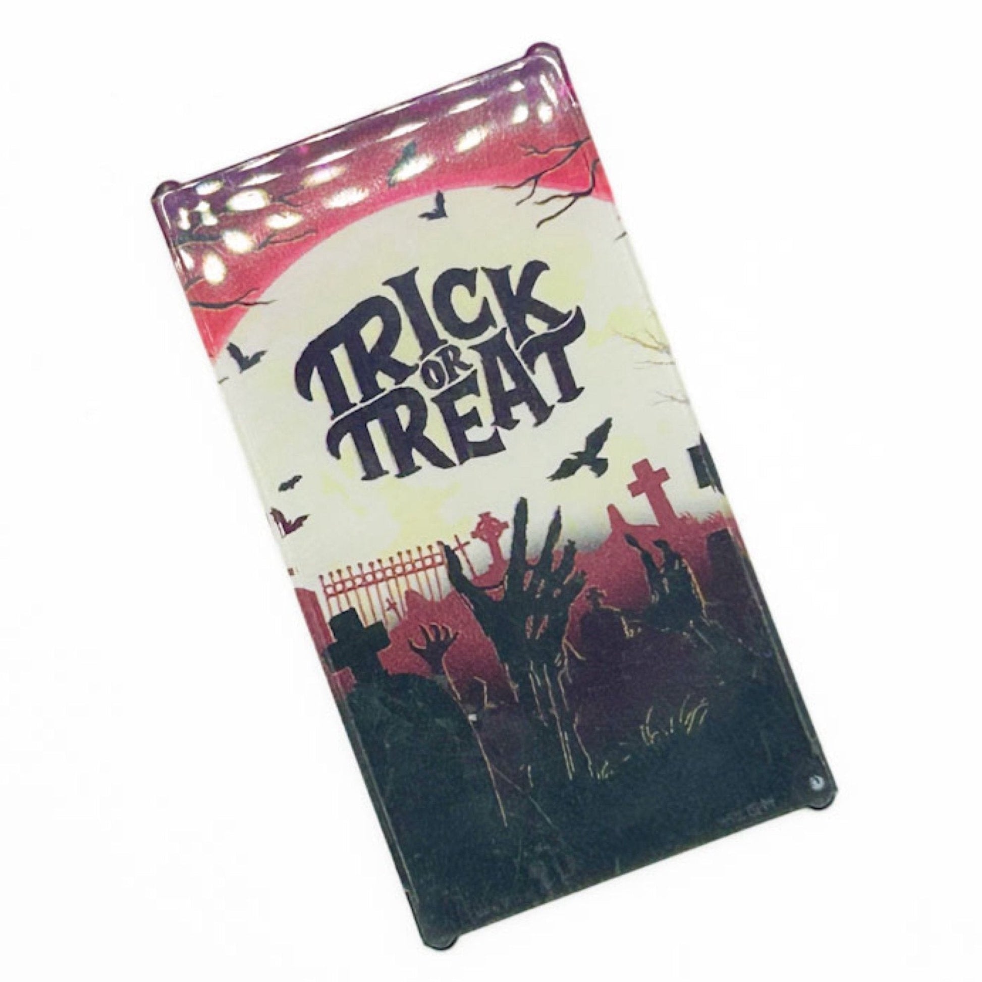 Trick or Treat Halloween Decorated Custom LEGO 4x6 Glass Window - B3 Customs B3 Customs