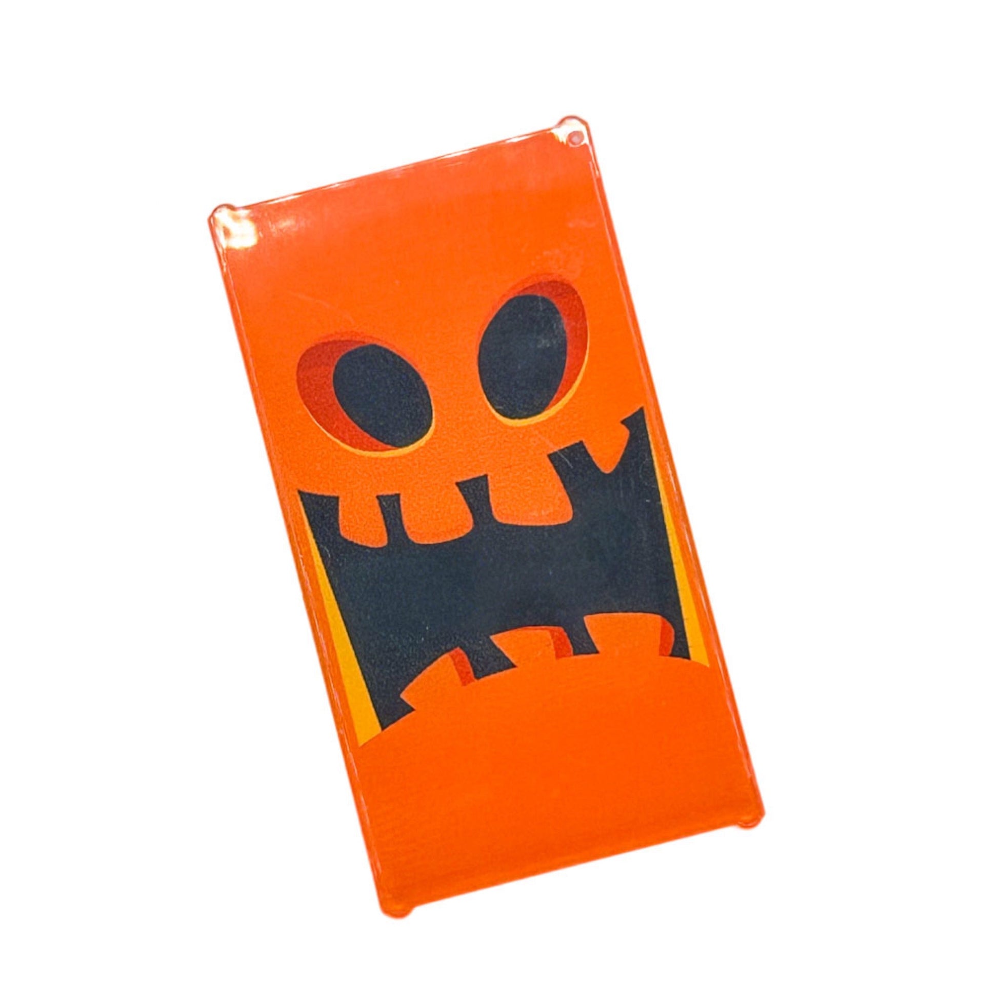 Pumpking Jack O' Lantern Halloween Decorated Custom LEGO 4x6 Glass Window - B3 Customs B3 Customs