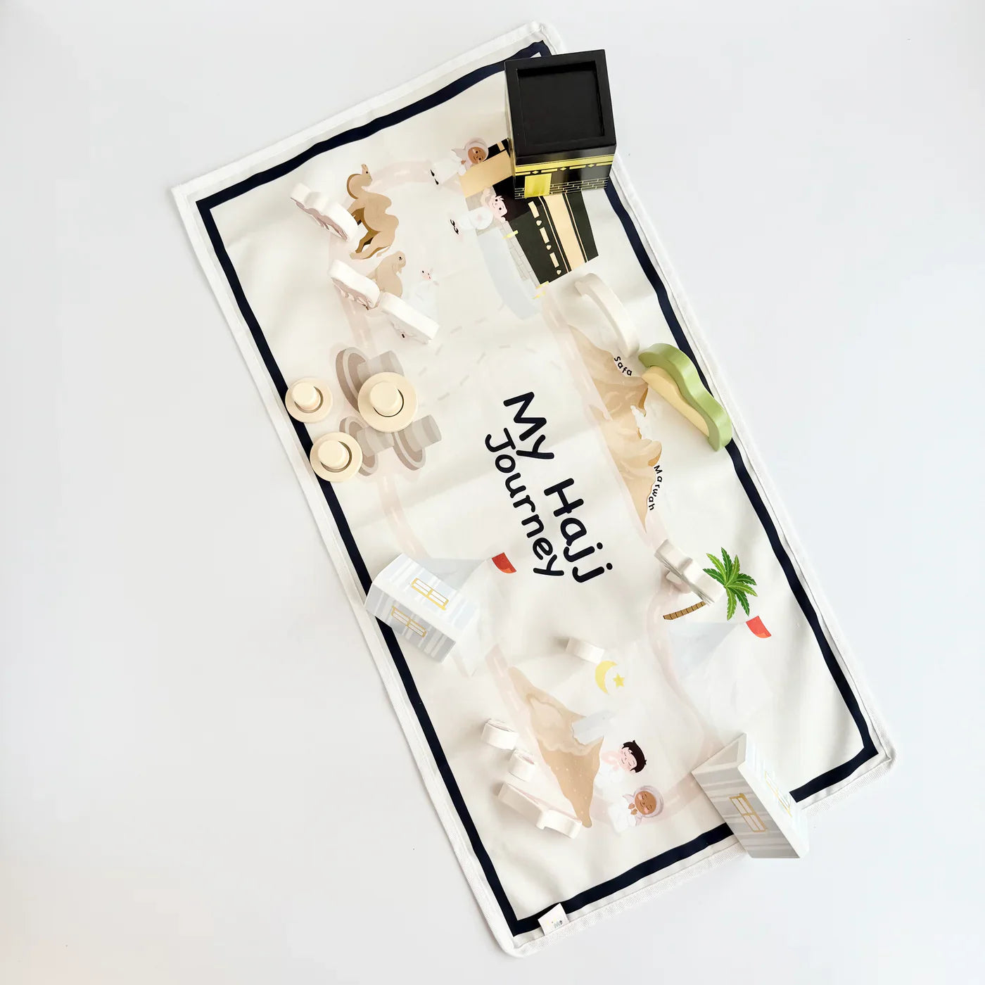 Hajj Rites Blocks and Play Mat: Islamic Educational Toy for Kids - My Hajj Journey, Puzzle Planet