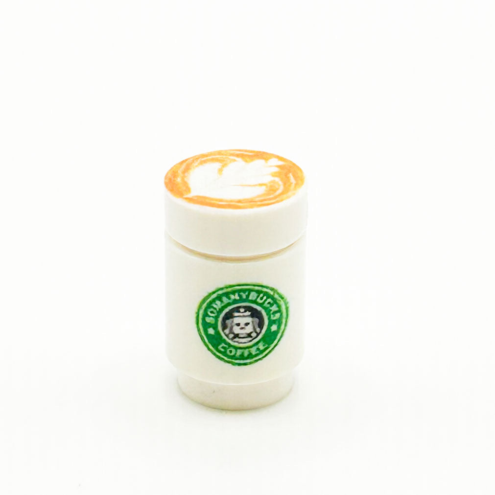 Somanybucks Coffee Cup with Leaf Foam on Top - B3 Customs B3 Customs