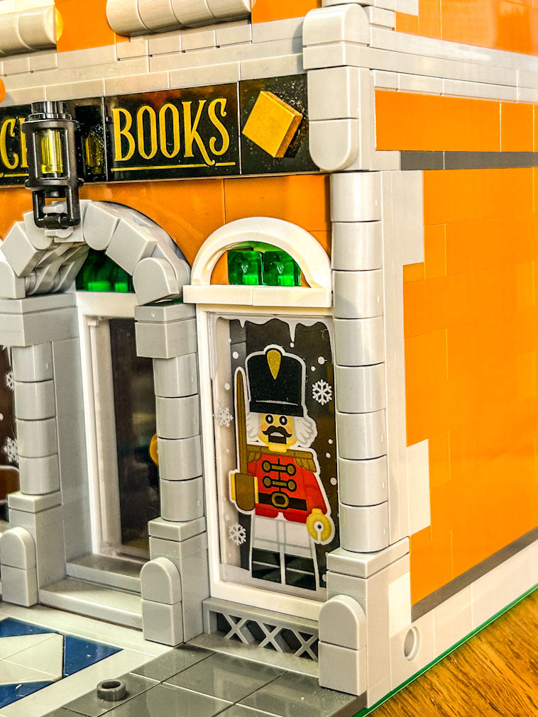 Christmas Nutcracker, Toy Soldier Winter Village 4x6 Glass Window made with LEGO part - B3 Customs B3 Customs