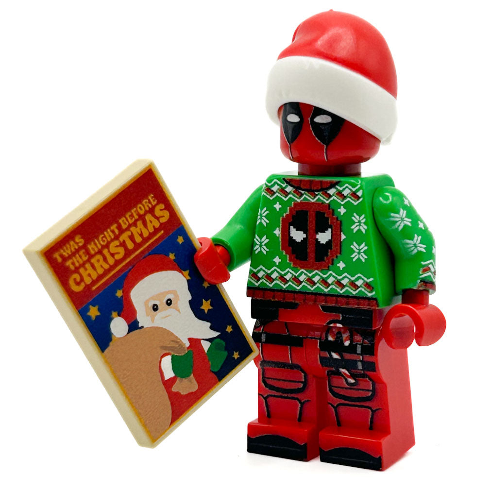 Custom Christmas Cheer Deadpool Minifig B3 Customs