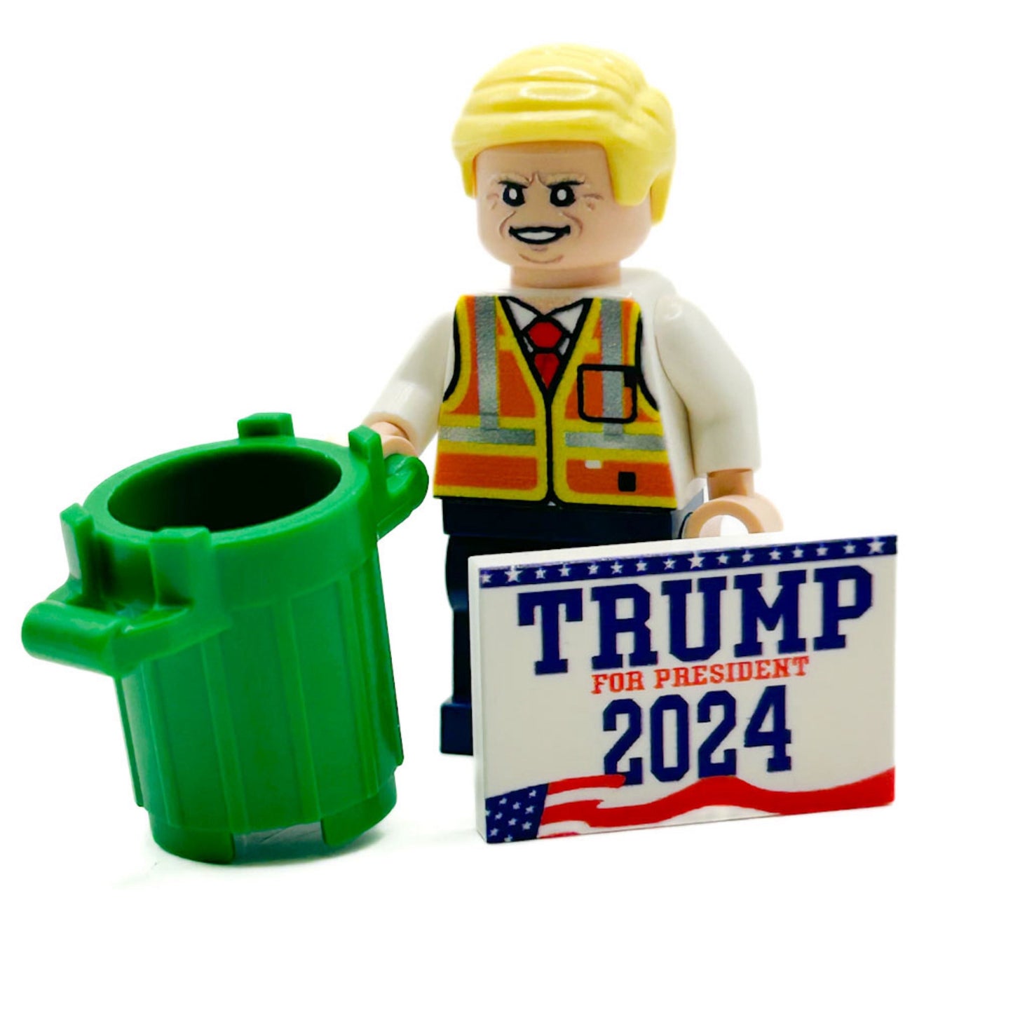 Garbage Man President Trump Minifig - B3 Customs B3 Customs