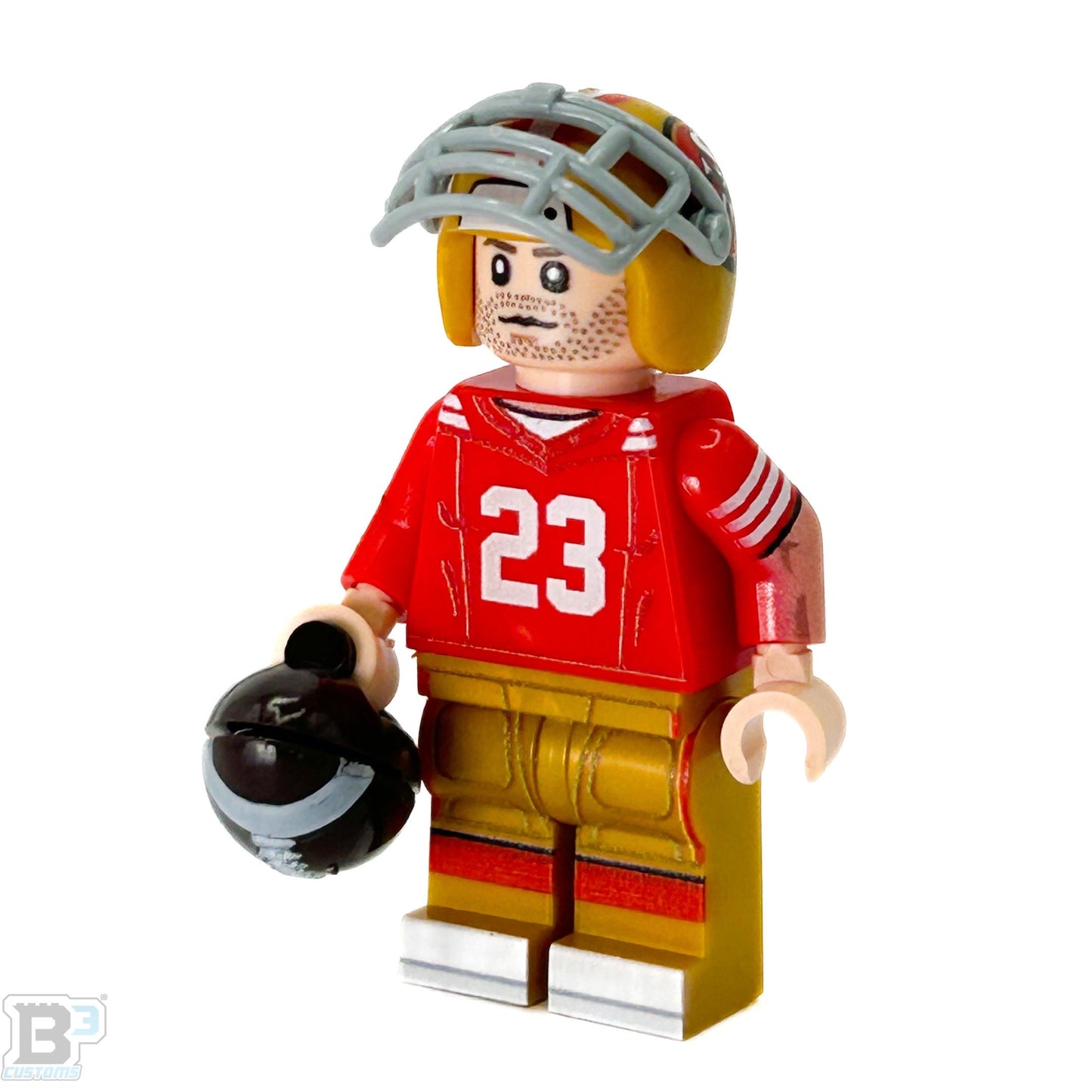 #23 RB San Francisco Football Player Minifig - B3 Customs B3 Customs