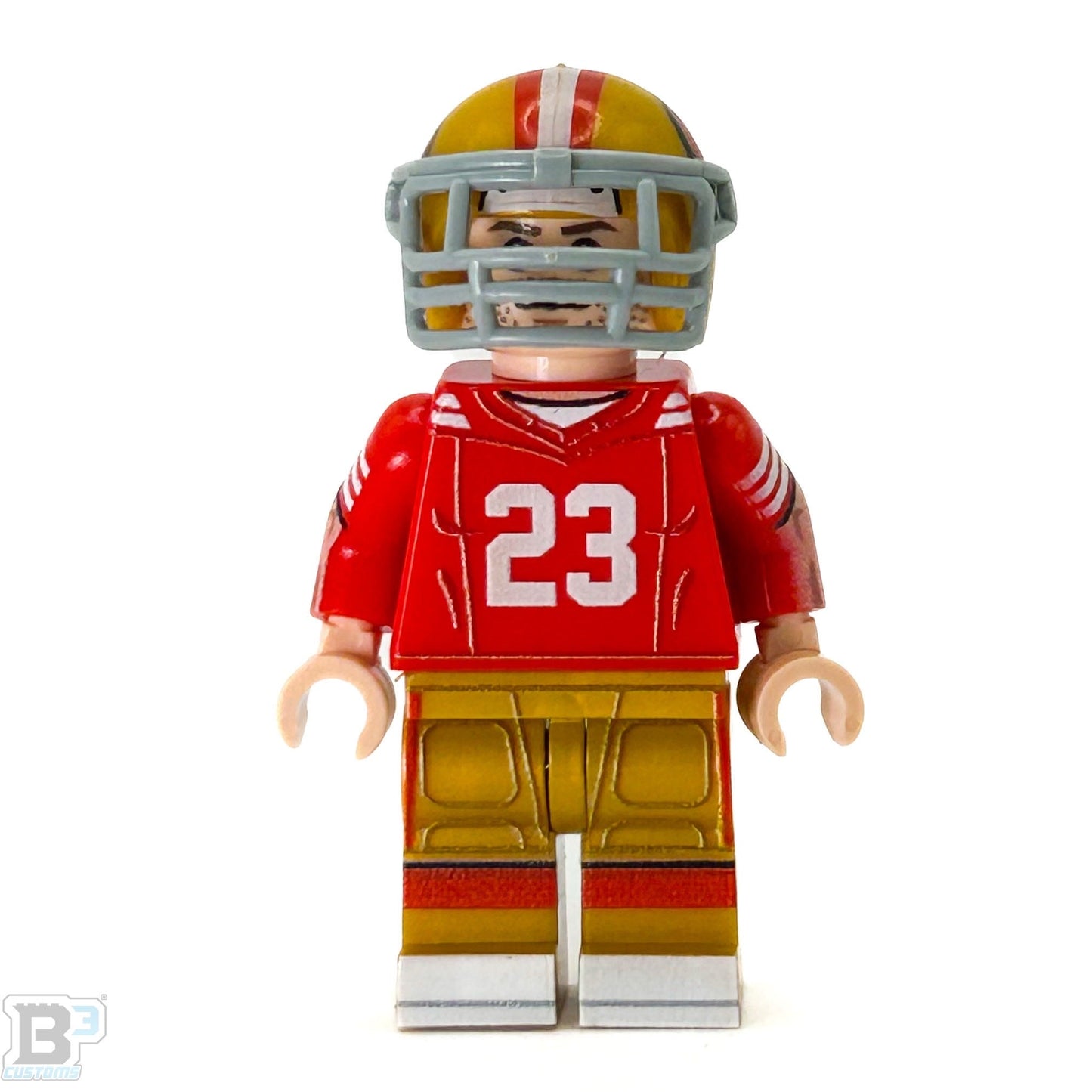 #23 RB San Francisco Football Player Minifig - B3 Customs B3 Customs
