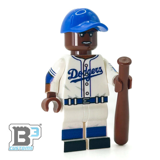 #42 Robinson Brookyln Baseball Player Minifig - B3 Customs B3 Customs