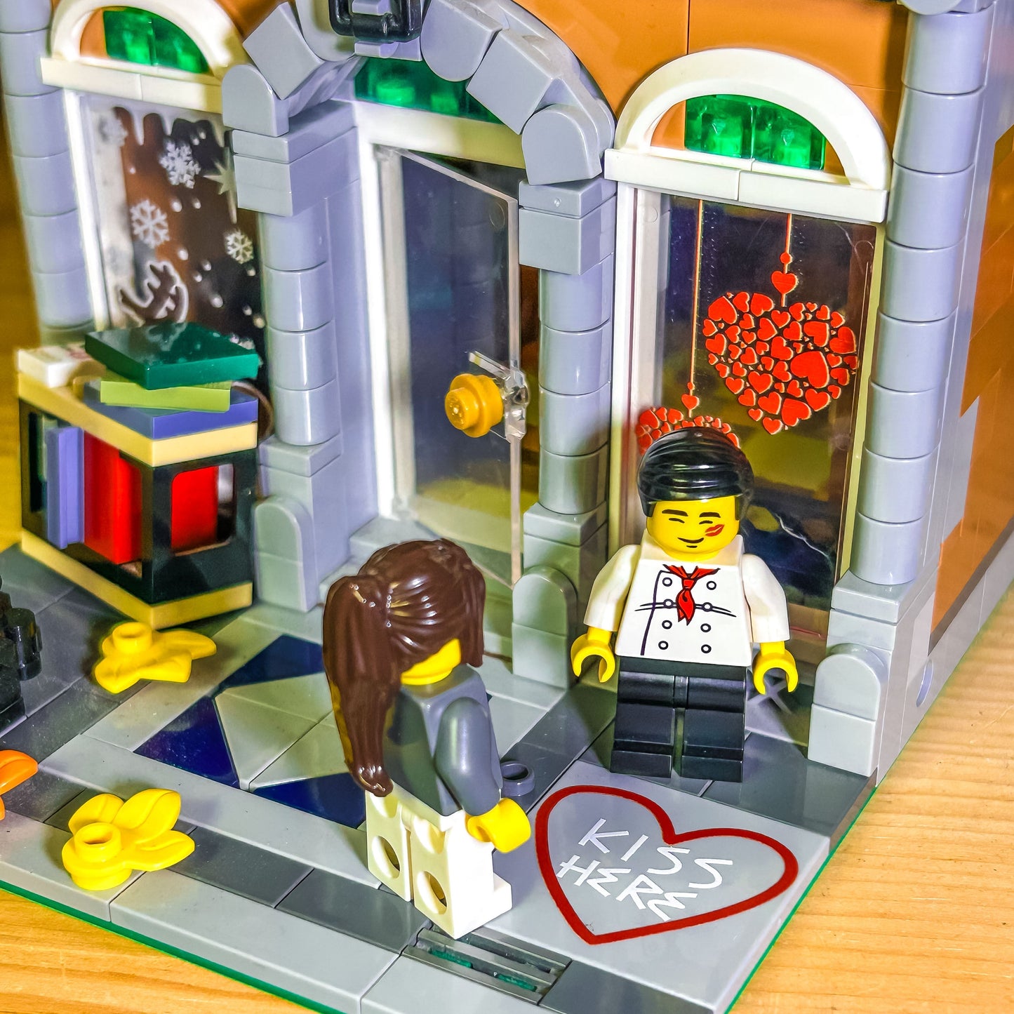 Kiss Here Road / Sidewalk Art (4x4 Tile) - B3 Customs B3 Customs