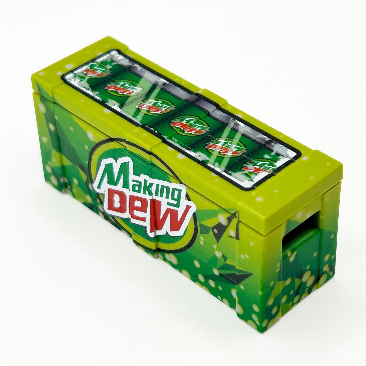 Making Dew Soda BrickArms Custom Printed Crate - B3 Customs B3 Customs