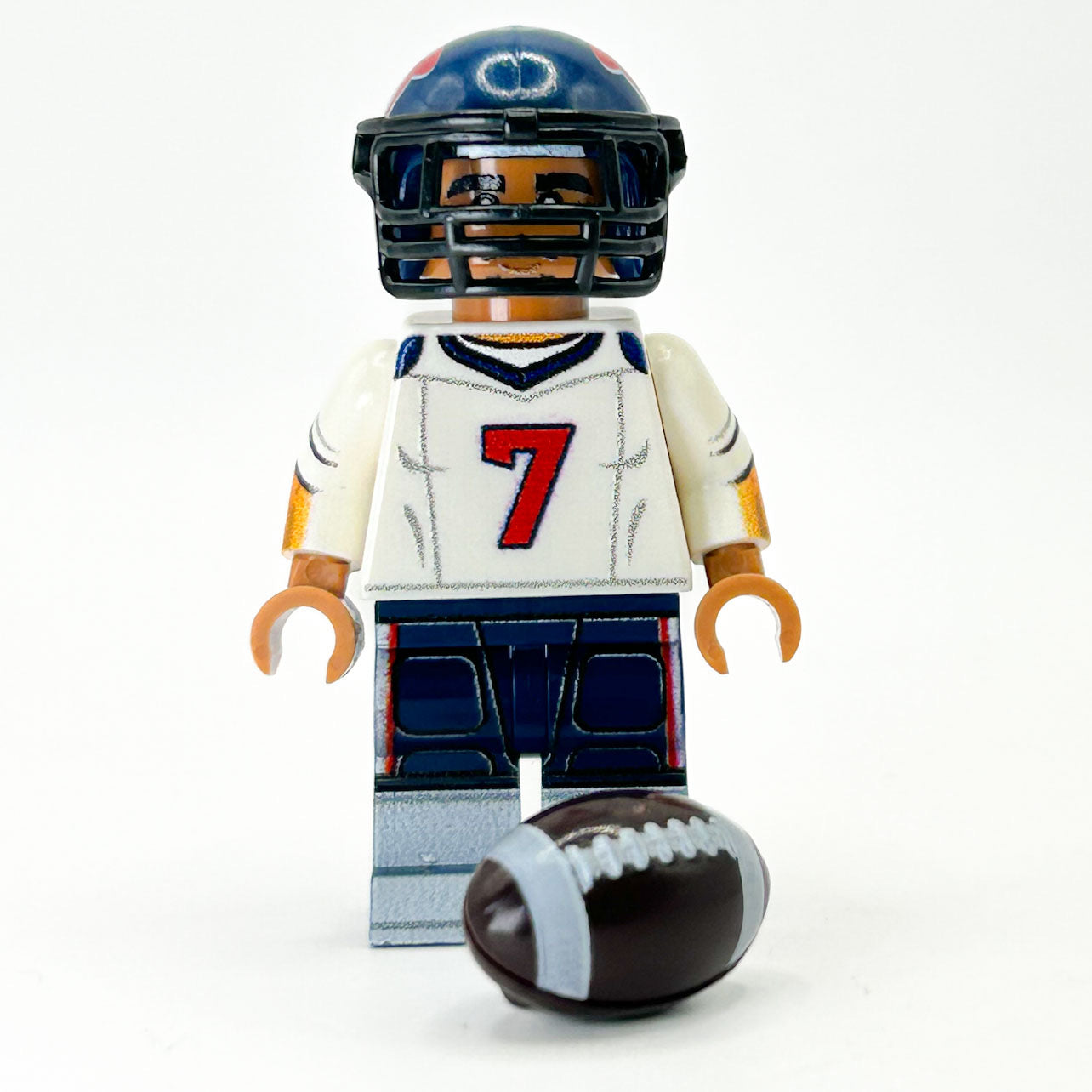 #7 QB Houston Football Player Minifig made using LEGO parts - B3 Customs B3 Customs