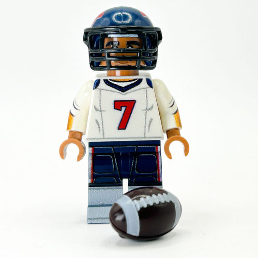 #7 QB Houston Football Player Minifig made using LEGO parts - B3 Customs B3 Customs