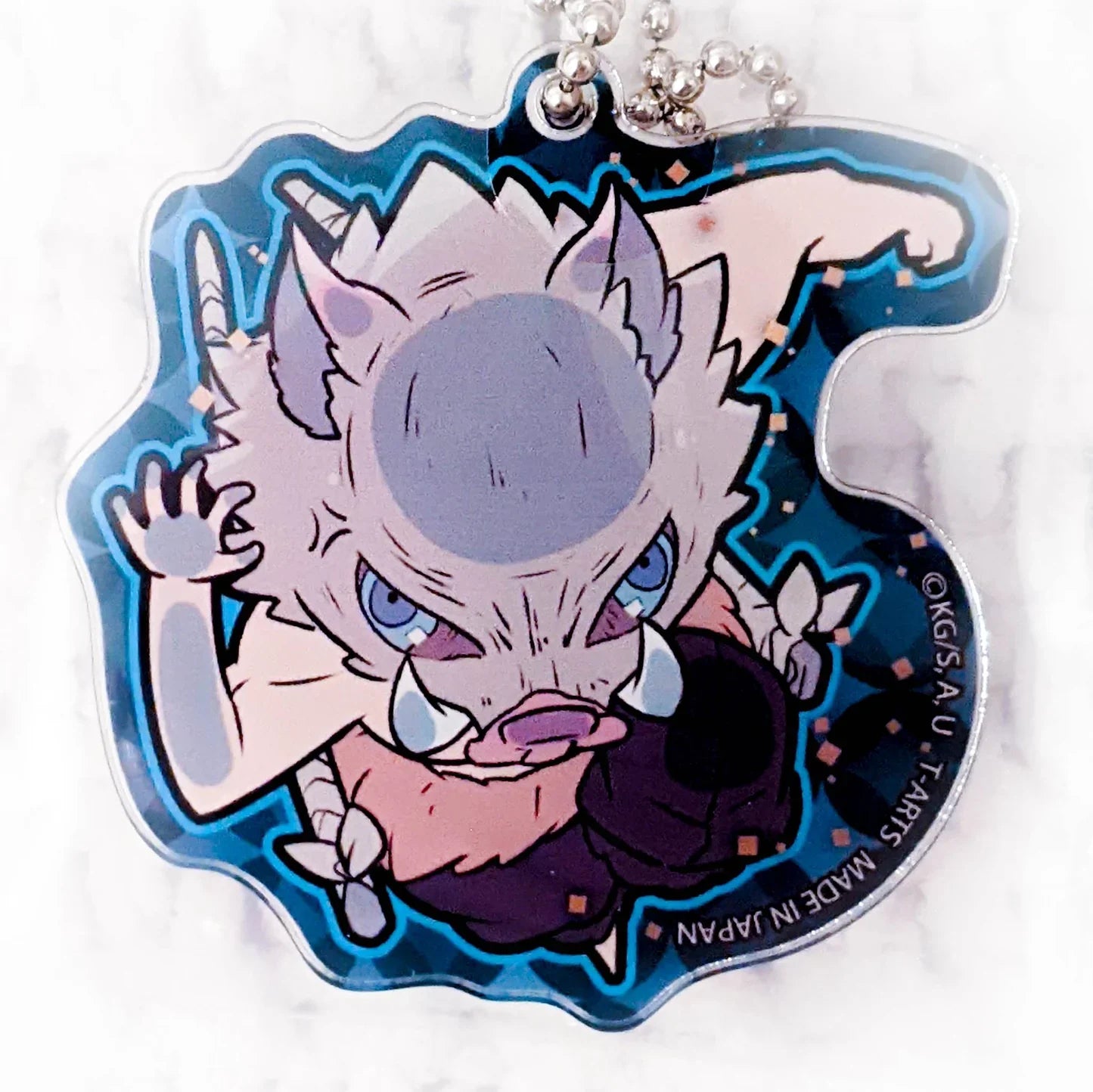 DEMON SLAYER MUGEN TRAIN INOSUKE HASHIBIRA DEFORMED ACRYLIC KEYCHAIN Anime Pop