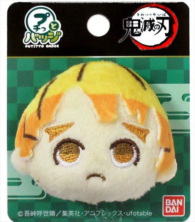 DEMON SLAYER VOLUME 1 ZENITSU PLUSH BADGE Anime Pop
