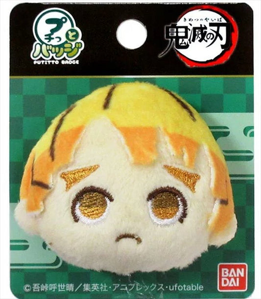 DEMON SLAYER VOLUME 1 ZENITSU PLUSH BADGE Anime Pop