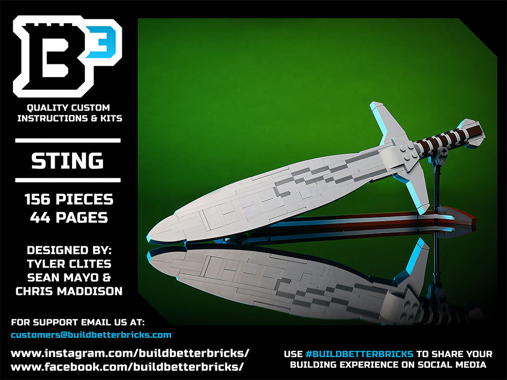 Sting Sword - Custom MOC made using LEGO parts B3 Customs