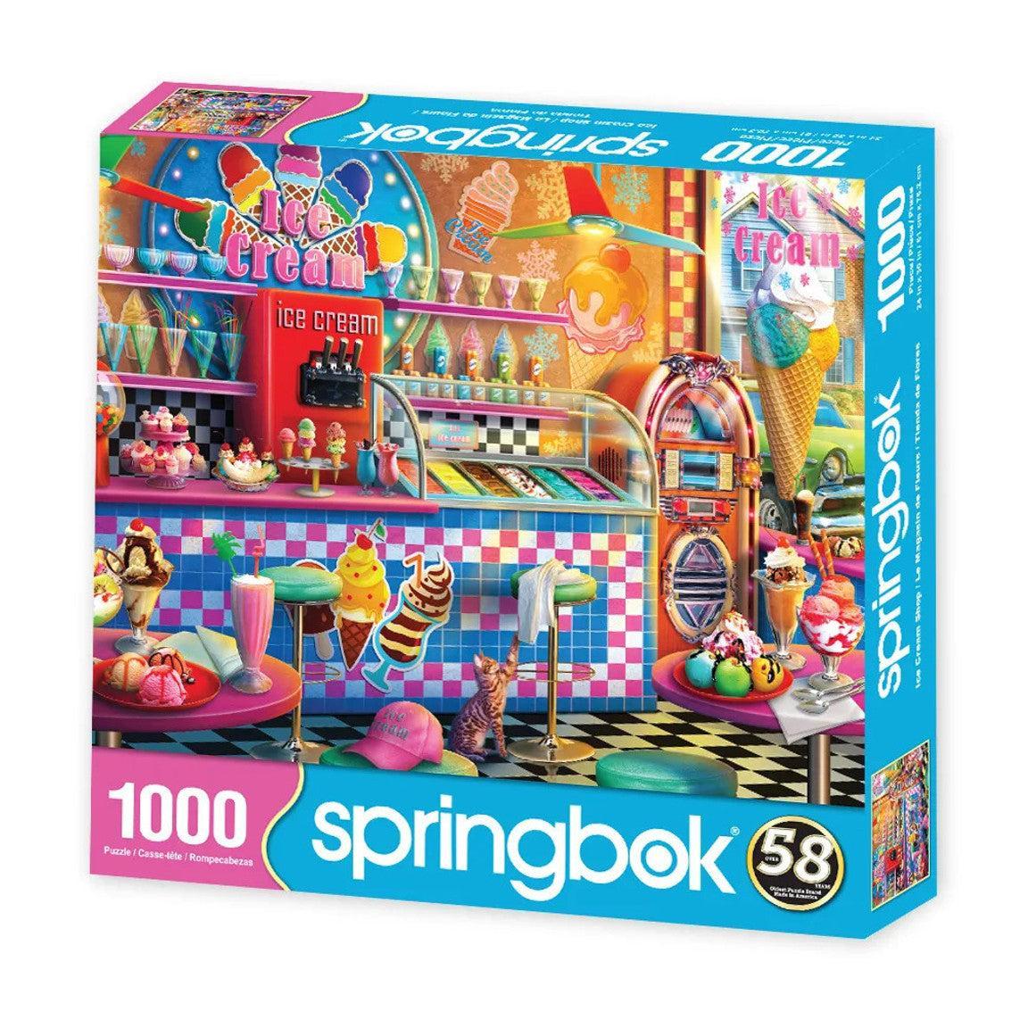 Ice Cream Shop 1000 Piece Jigsaw Puzzle Springbok Puzzle Merchant