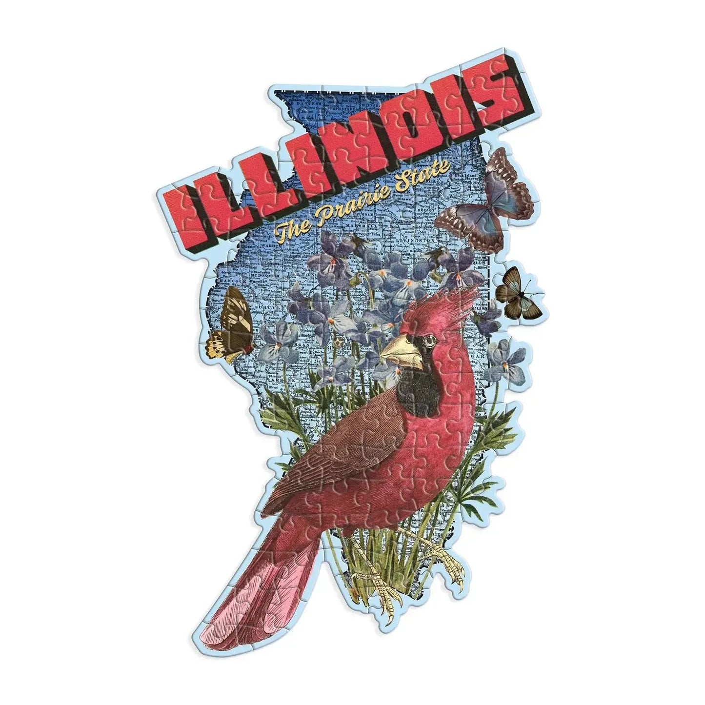 Illinois 100 Piece Mini Shaped Jigsaw Puzzle Galison