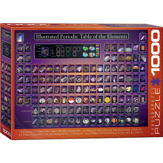 Illustrated Periodic Table of the Elements 1000 Piece Jigsaw Puzzle Eurographics