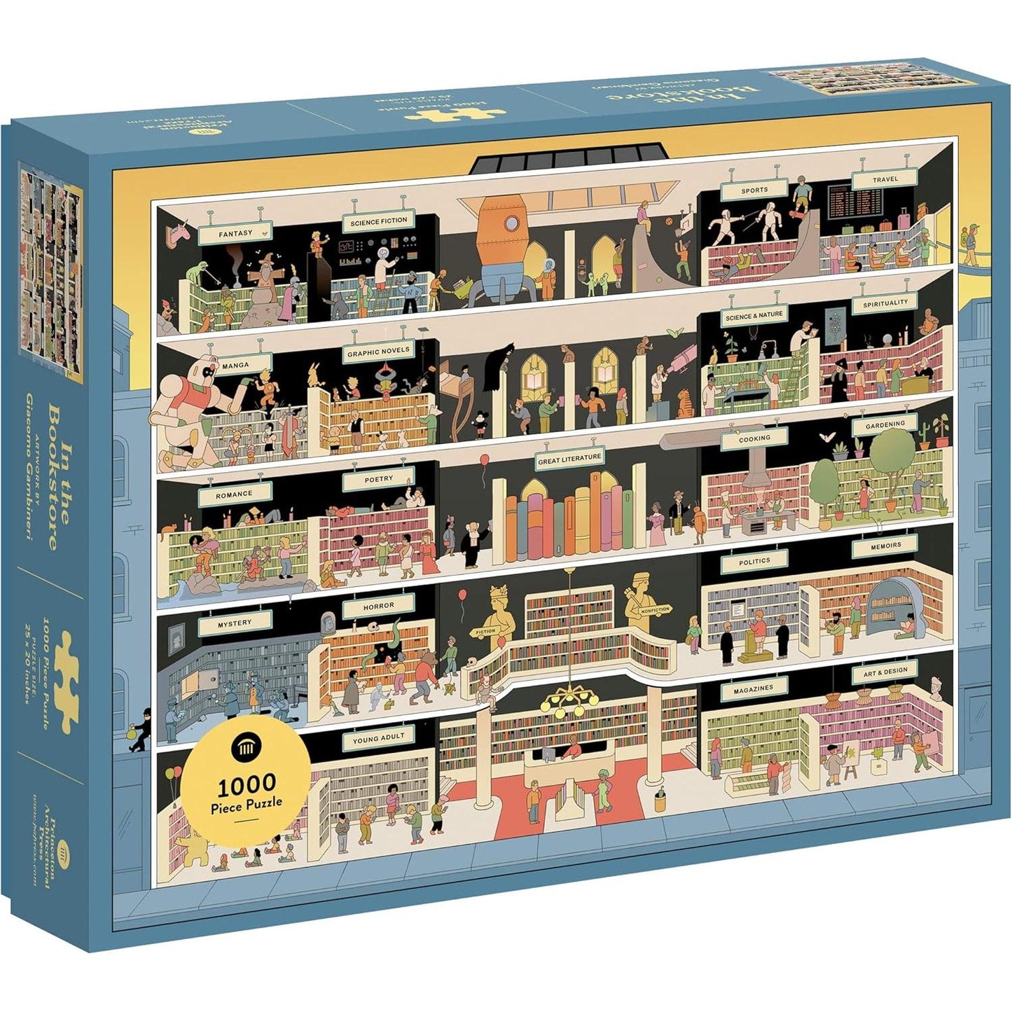 In the Bookstore 1000 Piece Jigsaw Puzzle PA Press Puzzle Merchant