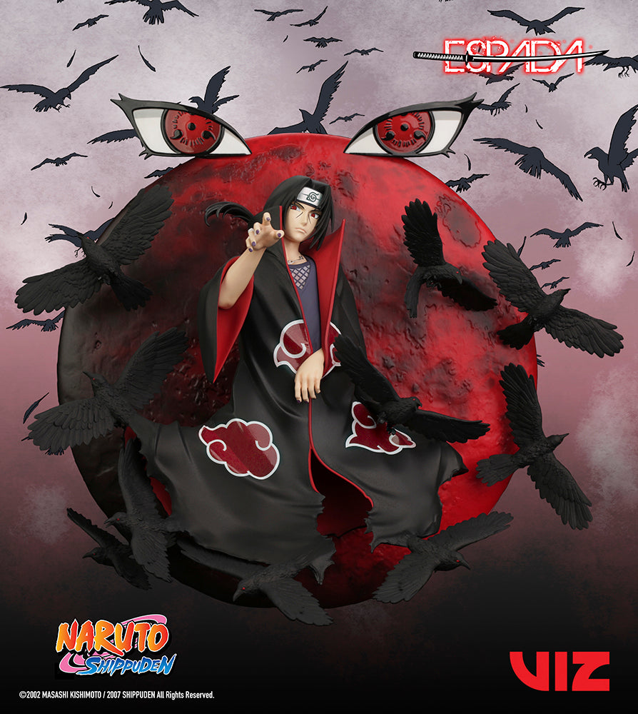 Naruto Shippuden Itachi Uchiha 1/8 Scale Wall Statue Figure - Official Espada Art Super Anime Store
