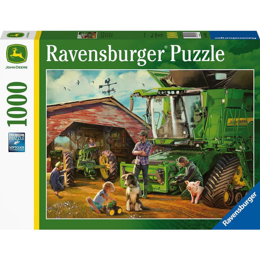 John Deere Then & Now 1000 Piece Jigsaw Puzzle Ravensburger
