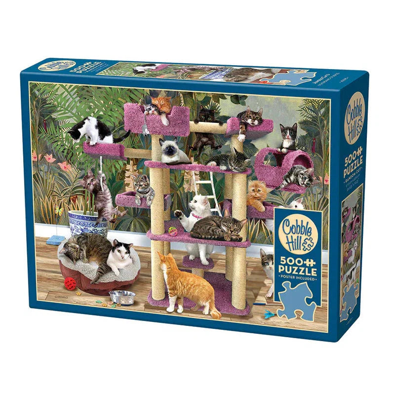 Jungle Cats 500 Piece Jigsaw Puzzle Cobble Hill Puzzle Merchant