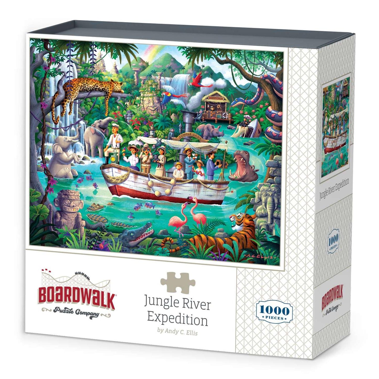 Jungle River Expedition 1000 Piece Jigsaw Puzzle Boardwalk