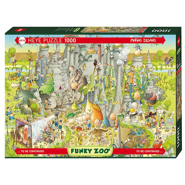 Jurassic Habitat Funky Zoo 1000 Piece Jigsaw Puzzle Heye Puzzle Merchant