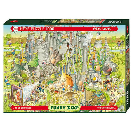 Jurassic Habitat Funky Zoo 1000 Piece Jigsaw Puzzle Heye Puzzle Merchant