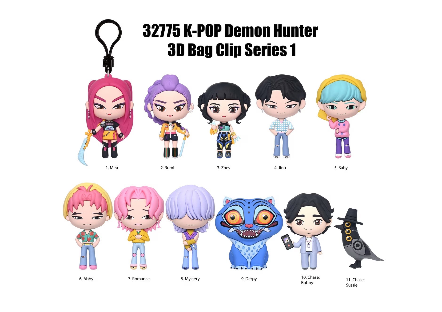 KPop Demon Hunter Series 1 3D Foam Bag Clip Blind Bag by Monogram Super Anime Store