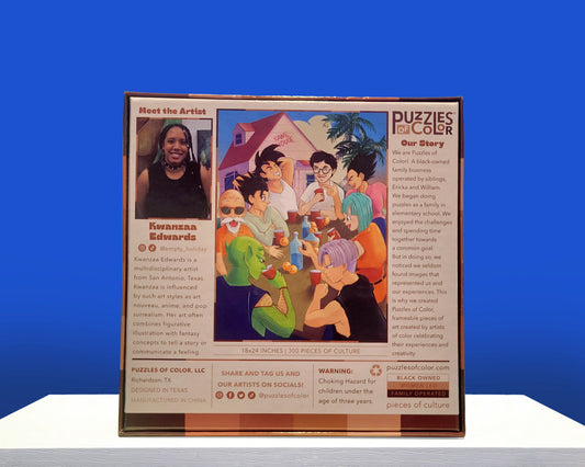 "Kame House Kickback" by Kwanzaa Edwards Puzzles of Color