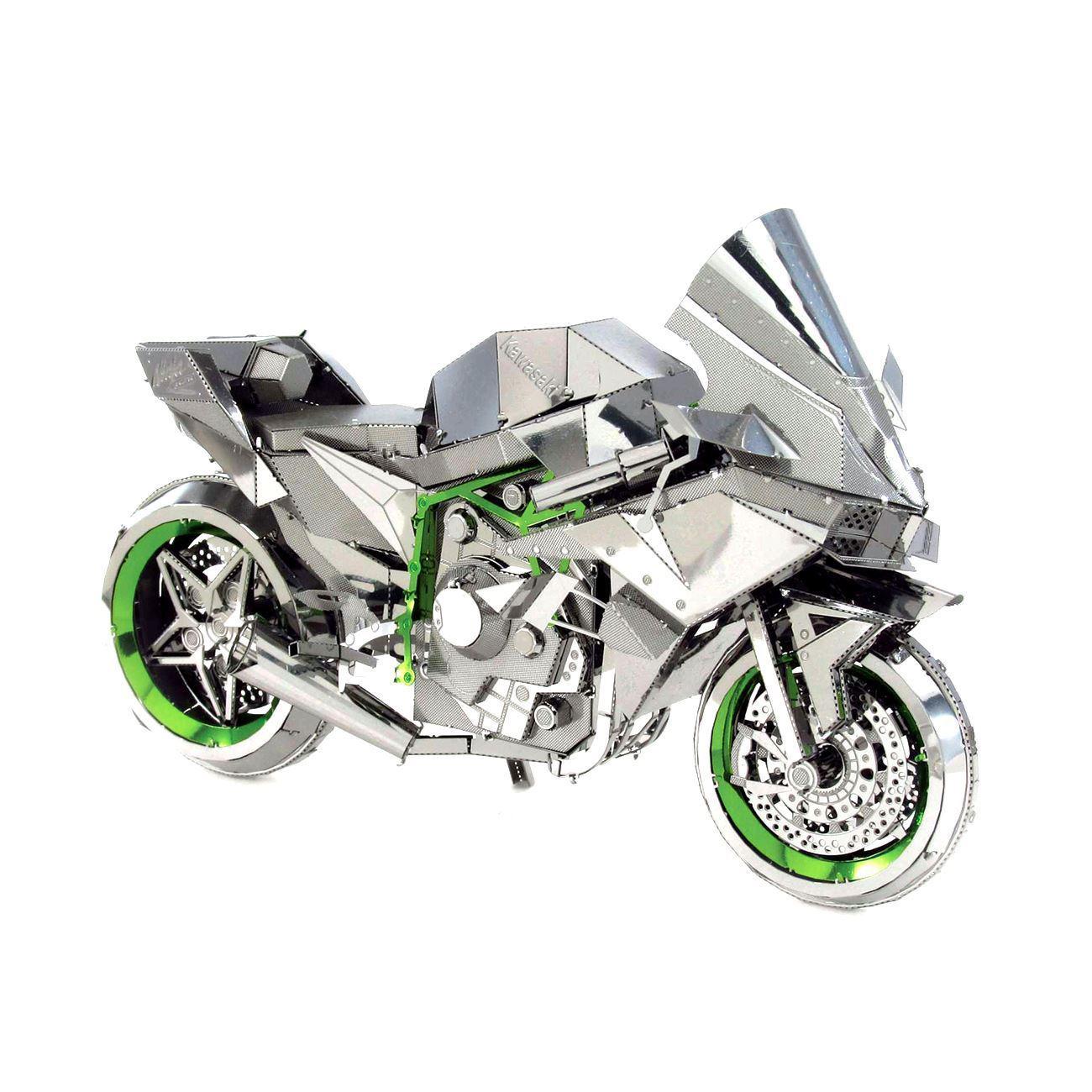 Kawasaki Ninja H2R Motorcycle Premium 3D Steel Model Kit Metal Earth Puzzle Merchant