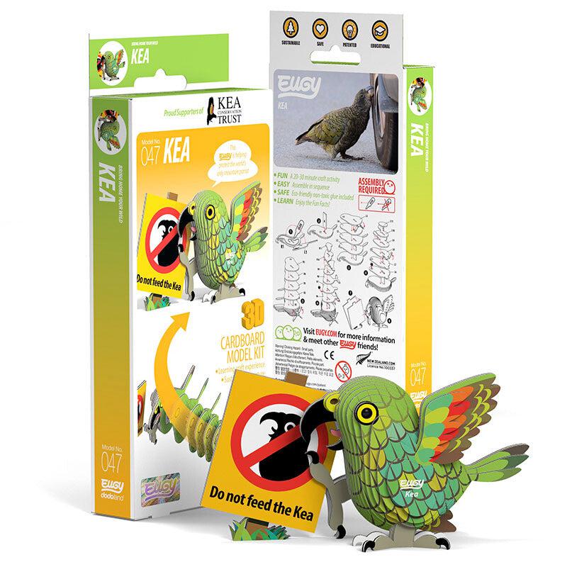 Kea 3D Cardboard Model Kit Eugy Puzzle Merchant