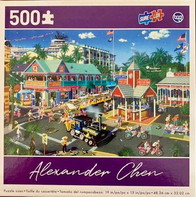 Key West by Alexander Chen 500 Piece Jigsaw Puzzle Sure Lox Puzzle Merchant