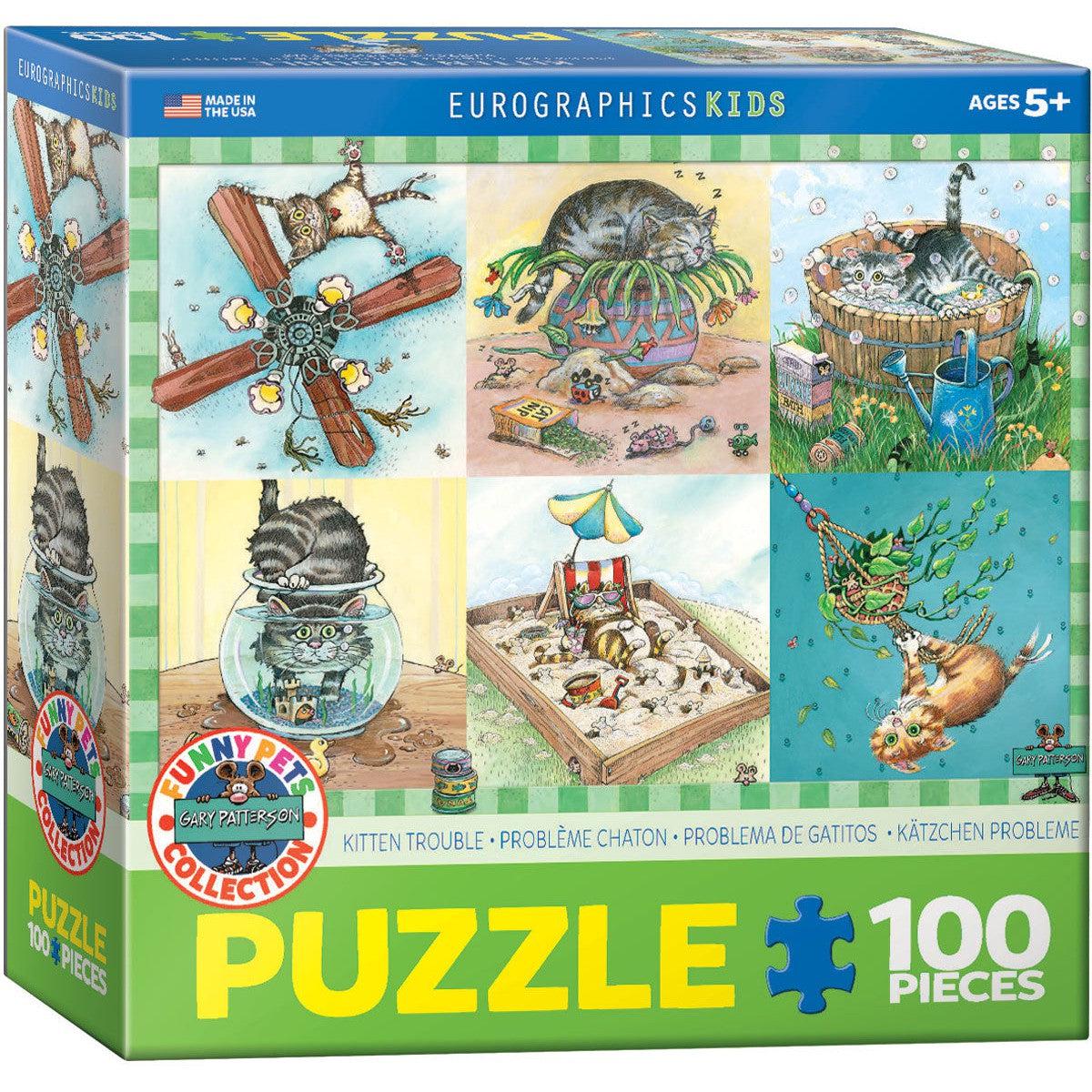 Kitten Trouble 100 Piece Jigsaw Puzzle Eurographics Puzzle Merchant